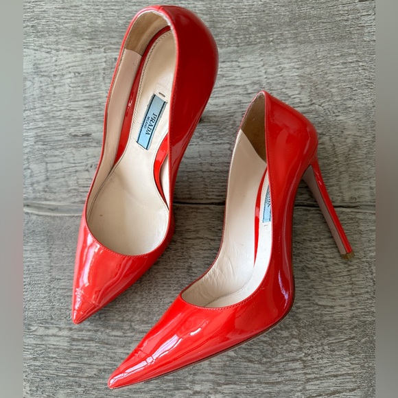 Red Prada Heels - Picture 2 of 10